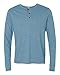 Alternative Men's Eco Mock Twist Henley, Eco Mock Storm/Eco Mock Nickel, Medium