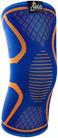 Knee Compression Sleeve – Knee Brace For Meniscus Tear, Arthritis, Tendonitis – For Basketball, Fitness, Volleyball, Yoga, Gym, Running, Walking, Crossfit, And Weightlifting -Single