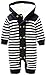 ZOEREA Baby Boy Outfits Set, 3pcs Long Sleeves Gentleman Jumpsuit & Vest Coat & Berets Hat with Bow Tie (Label 70/Age 0-4months, Dark Blue 2)