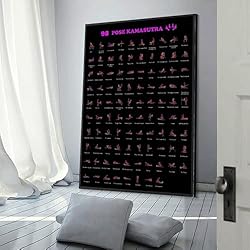 Pose Kamasutra Instruction Poster Sex Guide Workout