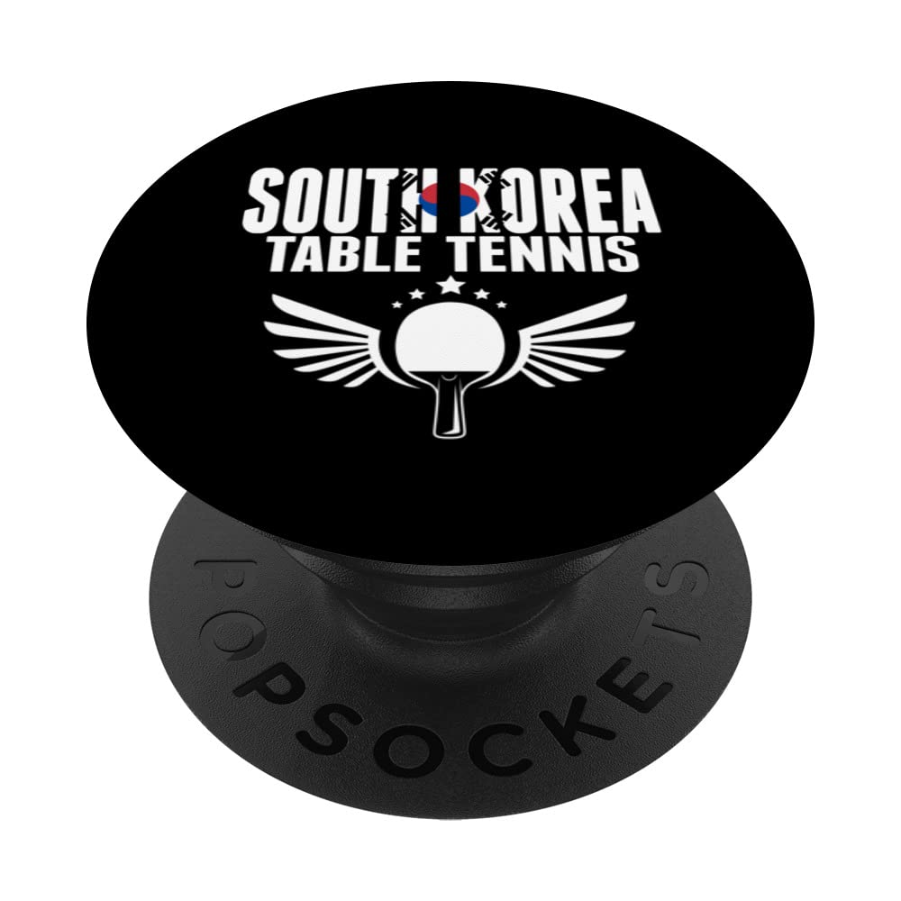South Korea Table Tennis Lovers Korean Ping Pong Supporters PopSockets Swappable PopGrip