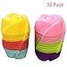Magik 36 PCS Reusable Non-Stick Silicone Mini Baking Muffin Cupcake Chocolate Cups (Rose)