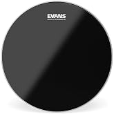 Evans Hydraulic Drum Heads - B14HBG - Drum Head with Layer of Oil - Supresses Unwanted Overtones - Ideal for Rock, Metal, &amp; Funk - Black, 14 Inch