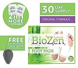 Detox Foot Pads (30 Day Supply)| Remove TOXINS | Sleep Better| Pain Relief | Relieve Stress | Healthy Living | Overall Well Being | FDA Certified | **Comes with Free EXFOLIATING KONJAC Sponge!!