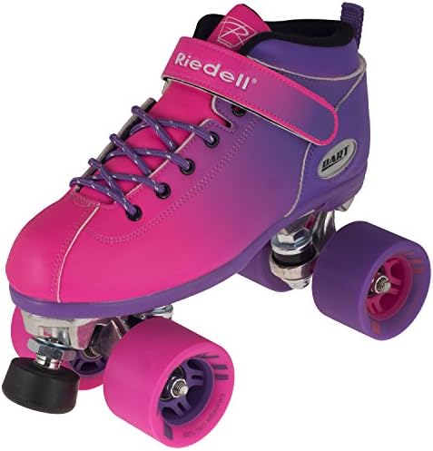 New! Riedell Dart 2 Tone Purple &amp; Pink Ombre Quad Roller Speed Skate Youth &amp; Adult Sizes! (Mens 7)