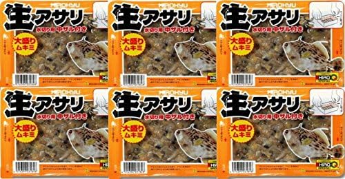 Amazon 釣り餌 冷凍つけエサ 生アサリムキミ 大盛りパック 6個セット Nonbrand エサ アトラクタント