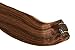 Remy Human Hair Clip in Extensions, Chocolate Brown Mixed Auburn Hair Extensions Clip in Real Human Hair,15 Inch 70G 7 Pcs Double Weft Hair Extensions Real Human Hair for Women