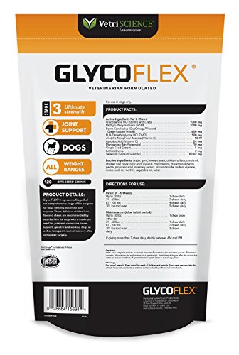 Vetri-Science Laboratories Glyco-Flex Iii Bite-Sized Chews - 120 Count