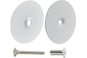 Cionyce Door Hole Cover Plate, 2-5/8 Inch Diameter Steel Round Deadbolt Cover, Easy Installation Home Security Hole Filler Pl