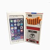 kangweichuang iPhone 6S Plus Moschino Smoking Kills Case,3D MOSCHlNO Smoking Kills Simulation Cigarette Back Cover Back Cover Soft Silicone Case for iPhone 6S Plus/iPhone 6 Plus Pink
