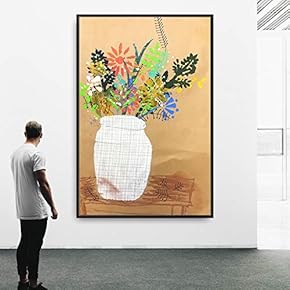 Framed Canvas Wall Art Flowers Canvas Prints Home Artwork Decoration for Living Room,Bedroom - 16x24 inches