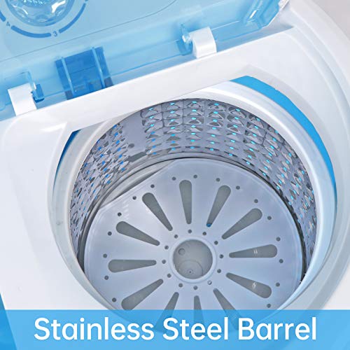 ZENY Portable Clothes Washing Machine Mini Twin Tub Small Laundry