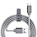 ESR USB C Cable, Type C to USB 3.0 Cable (6.6 ft), Braided Nylon Fast Charger Cable for Samsung S10/S10+/S10e/Note 9/8, Apple iPad Pro 2018, MacBook & Other USB Type-C Devices, Grey