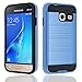 Galaxy J1 mini Case, ZeopoCase 2-Piece Style Hybrid Shockproof Hard Case Cover for Samsung Galaxy J1 Mini (Blue)