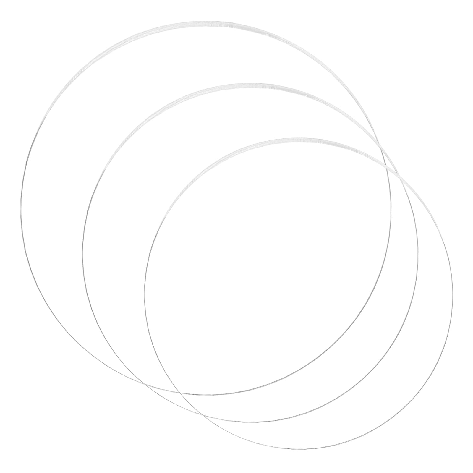 Gsrhzd Acrylic Discs, 3 PCS 4 MM Thick Clear Round Acrylic Disc, Cake Disk, for Picture Frames, Glass Replacement, Painting, DIY Craft Display, Cake Stand (15, 18, 22CM)