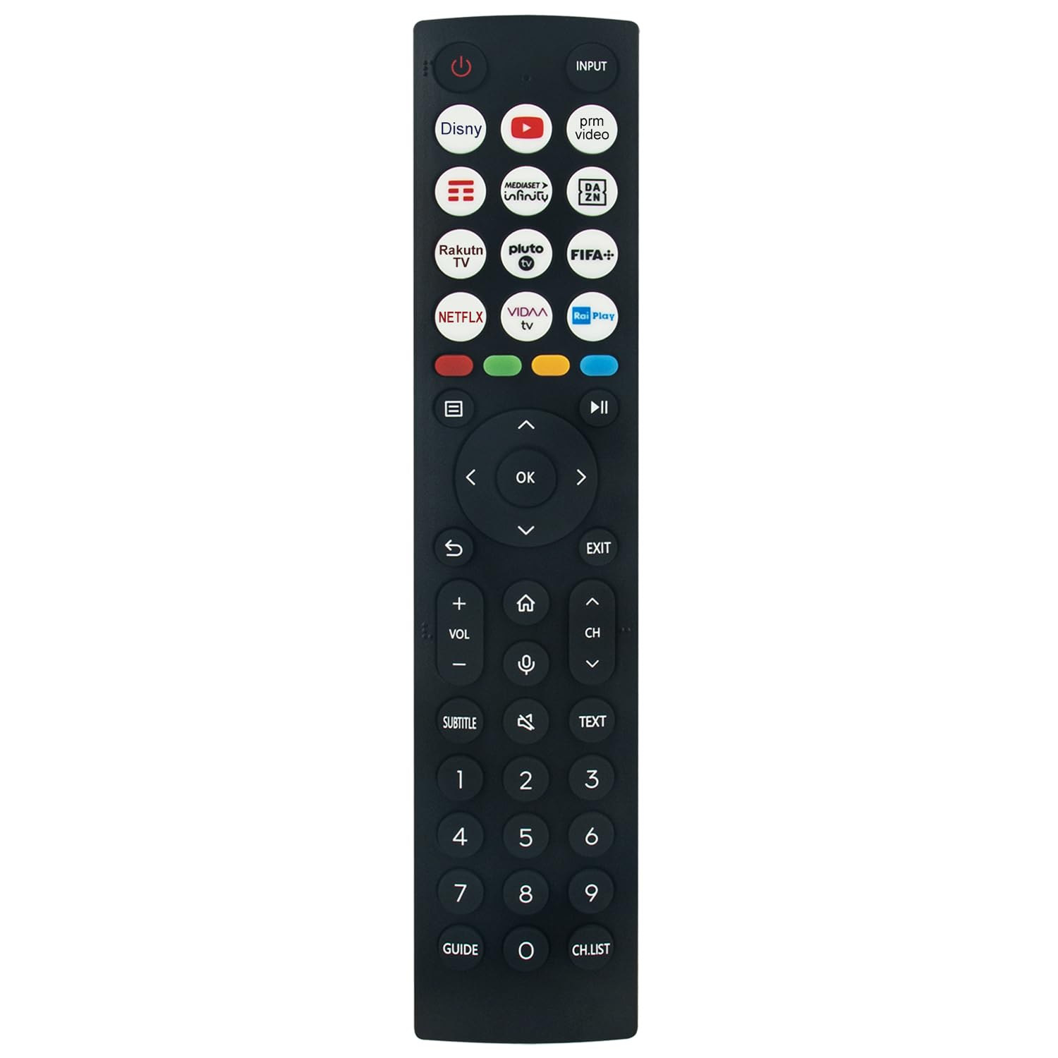 VINABTY Replacement Remote Control ERF2N36 Suits for Hisense TV 43A6K 43A67K 43A68K 43A69K 43E6KT 43E61KT 43E62KT 43E63KT 43A6KTUK 43A67KTUK 43A68KTUK 43A69KTUK 43E6KTUK 43E61KTUK 58A6K 58A67K 58A68K