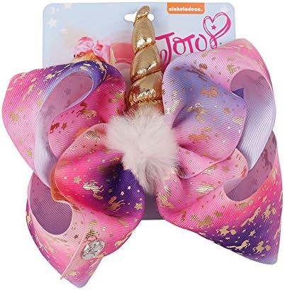 Funbase Kid Girl Unicorn Plush Hair Bow Halloween Hair Pins Cheer Bows With Clip