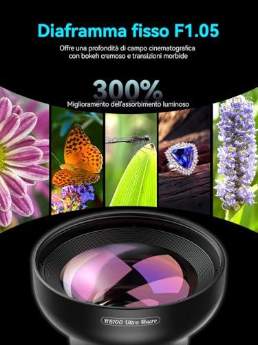 Apexel Macro Lens for Smartphone,100mm Macro Lens for iPhone,Samsung Galaxy,Huawei and Most Smartphones