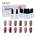 Elite99 Gel Nail Polish Set UV LED Soak off Gel Nail Varnish 12 Colors Collection Gloss Manicure Lacquer Nail Art Gift Set 10ML