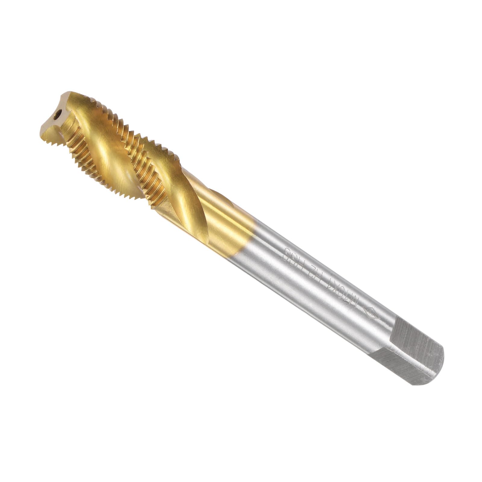 CoCud Spiral Flute Threading Tap, M10 x 1 Thread Size 3 Flutes, High Speed Steel Tapping Tool - (Applications: for Processing Holes & Sticky Materials) — image 1