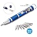 Rukerway Mini Precision Screwdriver Set 9 in 1 Magnetic Repaire Tool Multipurpose Screwdriver Kit for Cell Phone, Laptop, Electrical Appliance, Watch, Jewelry, Glasses, etc.(Blue)