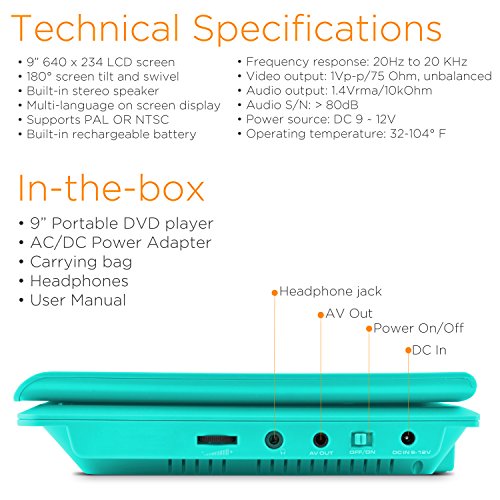 Ematic-Personal-DVD-Player-with-9-Inch-Swivel-Screen-Headphones-Carrying-Case-Teal