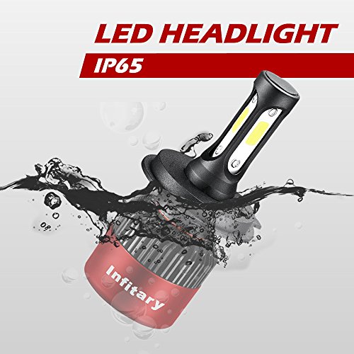 ALUNAR H1 Car LED Headlight Bulbs All-in-One Conversion Kit Plug Play White COB Chip 72w 8000lm Infitary Auto Head Lamp 12V Replace for Halogen HID Vehicle Lighting (H1 Car Headlight 2 Pcs) - Thumbnail 6