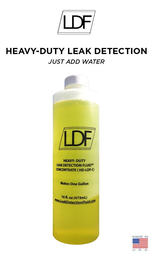 HeavyDuty Leak Detection Fluid Concentrate makes one gallon, just add