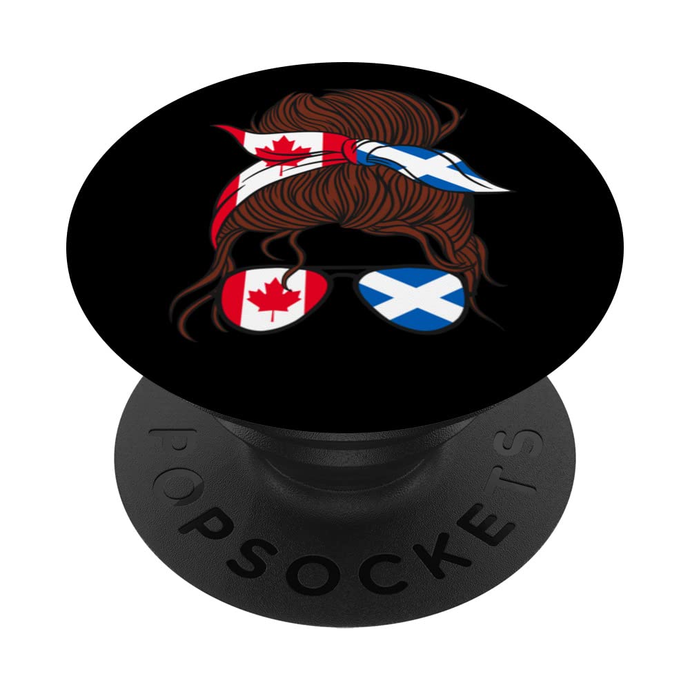 Canada and Scotland Mix Half Canadian half Scottish PopSockets Swappable PopGrip