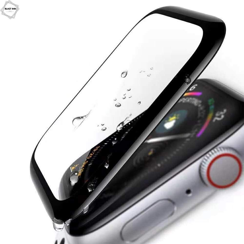 Blast Inn® Apple Watch 42mm [Full Glue] (Series 3/2/1 Compatible) Tempered Glass Screen Protector 3D Curved Edge 9H Hardness for Apple Watch 42mm - Black