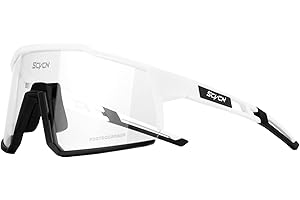 SCVCN Photochromic Cycling Glasses with TR90 Sports Sunglasses Women Men Running Clear MTB Bike Bicycle Accessories