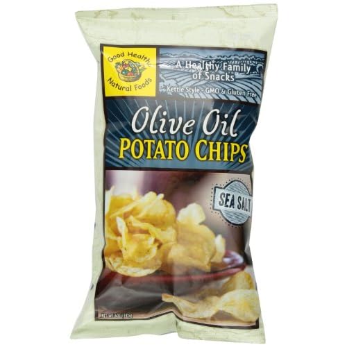 Good Health Kettle Style Olive Oil Potato Chips, Sea Salt, 5-Ounce Bags (Pack of 12) image