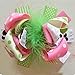 5 Inch Large Boutique Bows Clips for Girls Pigtail Grosgrain Feather Hairbows
