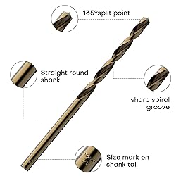 LETON 1/8" M35 Cobalt High Speed Steel HSS Twist