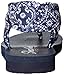 Skechers Cali Women's Meditation Squad Goals Toe Ring Sandal, Navy Bandana, 9 M US