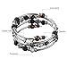 BRIGHT MOON Wrap Lava Bracelet Women Bangle - Fashion Handmade Jewelry with Skeleton for Women Multilayer Attractive Bracelet