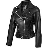 Decrum Women Leather Jacket – Real Lambskin Stylish Leather Jackets for Women