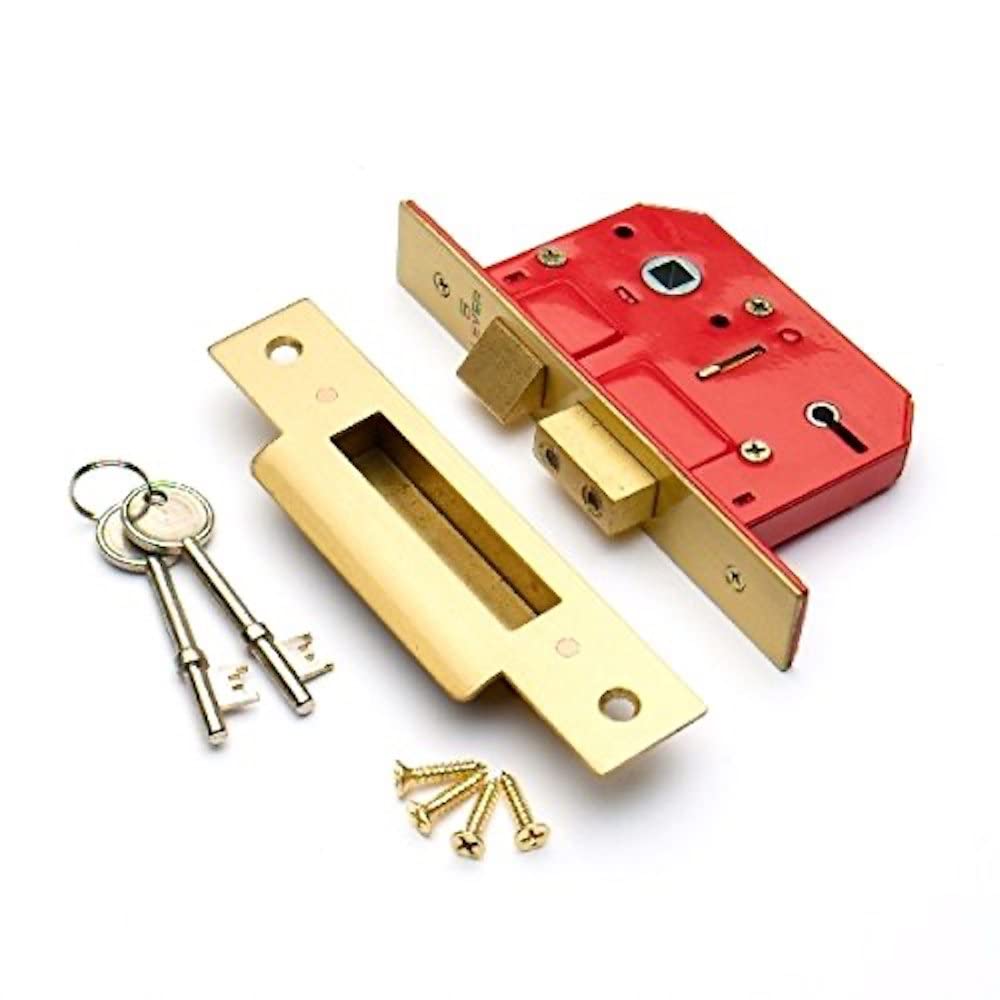 Merriway BH06062 Sashlock 5-Lever EB Plate 75mm (3 Inch)