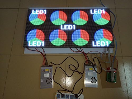 19"x38" Ultra Bright 1/8 Duty P5 i5AF Full Color LED Video Wall Programmable DIY