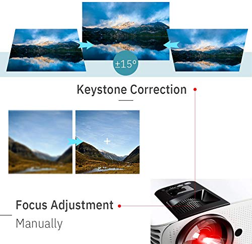 ARTlii HD Projector 1080P Support Home Theater Projector with 2 HiFi Dolby Stereo, 250" HD Movie Projector for Home Entertainment, Movies, Sports and Video Games - Image 4