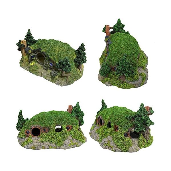 GCSEY Decorazione Acquario Rettilario Hole Casa Shelter Fish Tank Ornament Rockery Paesaggistica GCSEY Decorazione Acquario Rettilario Hole Casa Shelter Fish Tank Ornament Rockery Paesaggistica