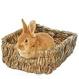 SunGrow Portable Grass Bed - Hand-made with Natural Grass: Provides Paws Protect