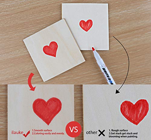 3 ilauke+Unfinished+Painting+Staining+Coasters