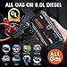 SUAOKI U28 2000A Peak Jump Starter Pack, 12V Auto Battery Booster (for ALL Gas or 8.0L Diesel Engines) with USB Power Bank, LED Flashlight and Smart Battery Clamps for 12V Car & Boat, UL Certified