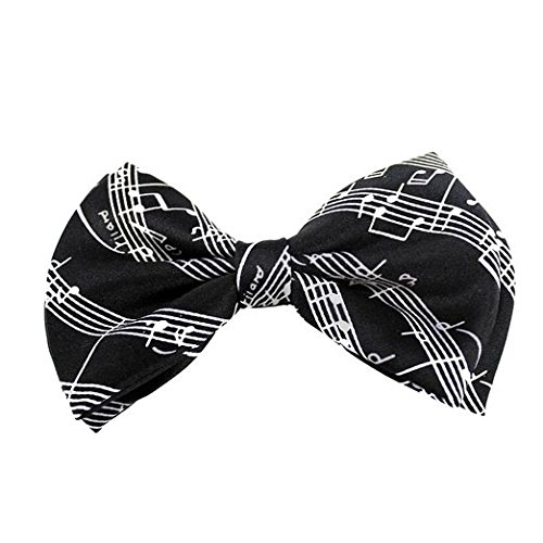 Men's Unisex Wedding Party Tuxedo Music Notes Musical Bars Notes Dress Bow Tie Bowtie! Brand New in Factory Box!