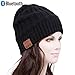 Zibaar Bluetooth Hat with Wireless Stereo Headphones V4.2 Bluetooth Beanie Over 5 Hours Running Time at Max Volume Hands Free Talking Polar Fleece Beanie Headphone for Men Women Unisex Black