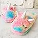 Anddyam Kids Family Cute Cat Household Anti-Slip Indoor Home Slippers for Girls and Boys (Little Kid (3-4 Years), Unicorn Pink)
