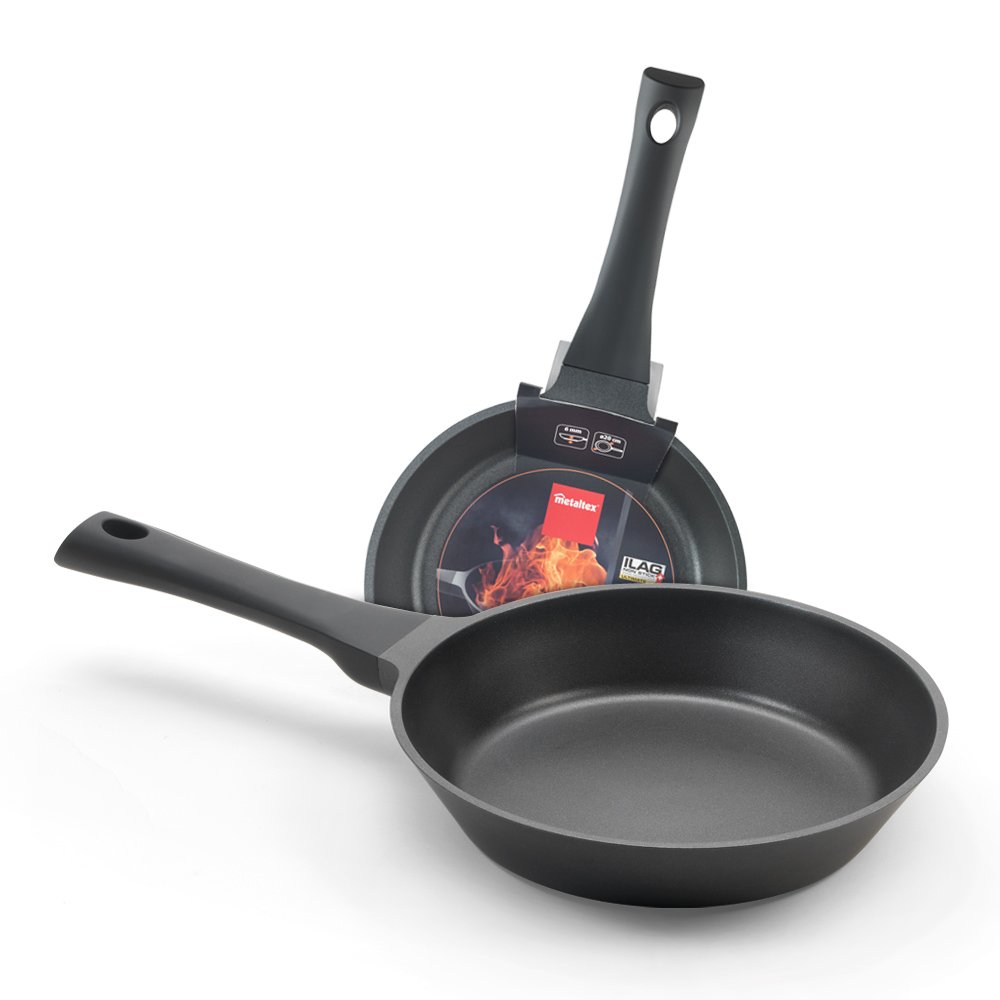 Metaltex XPERT - Set 2 Cast Aluminum Frying Pans 20 + 24 cm