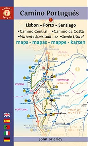 Camino Portugués Maps: Lisbon - Porto - Santiago / Camino Central, Camino de la Costa, Variente Espiritual & Senda Litoral (Camino Guides)