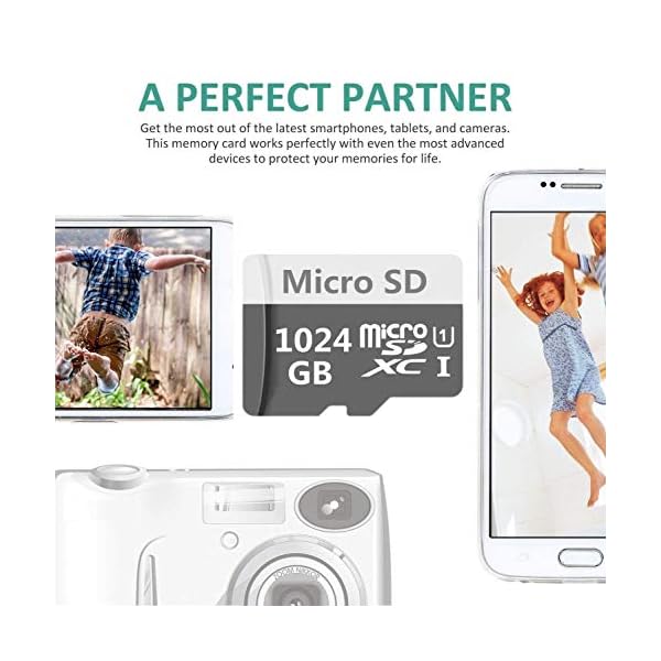 Micro-SD-Speicherkarte SDXC 256 GB/1024 GB Klasse 10 High Speed mit Adapter Micro SD (1024 GB - 9) – Bild 4